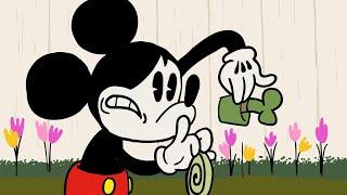 Drawing MICKEY MOUSE SAD BECAUSE GOOFY IS GONE TO PIECES  - Disney Junior Doodles