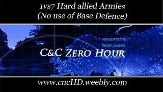 cncZH - 1vs7 Hard Armies - No Base Defence