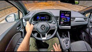 NEW Renault Captur 2024  Hybrid 1.6 E-Tech 145 hp 0-100 POV Test Drive #2101 Joe Black