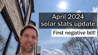 Solar stats update - April 2024 - first negative bill of the year