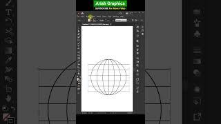 How to Create Wireframe Globe in Illustrator  Adobe Illustrator Tutorial #shorts  #logo