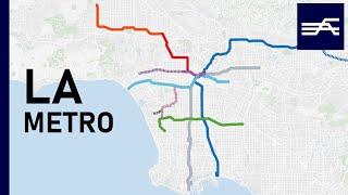 Evolution of the Los Angeles Metro 1900-2028 animation