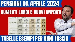 PENSIONI ARRIVANO I MAXI AUMENTI SCOPRI ORA LE NUOVE CIFRE NETTE ESEMPI CON TABELLE