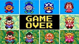 Evolution of Super Mario Bros. 2 GAME OVER Screens