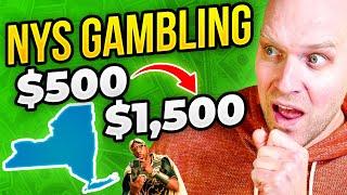 NYS Online Gambling is LIVE Caesars Sportsbook Fanduel DraftKings BetRivers