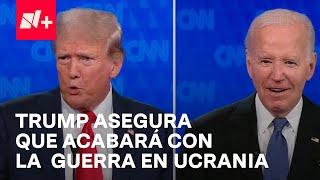 Debate Presidencial Estados Unidos - Trump habla sobre la guerra en Ucrania