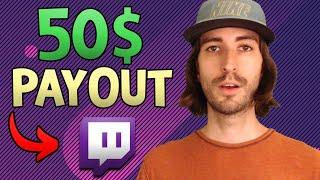 New 50$ Payout Minimum for Twitch Streamers  Twitch Payout