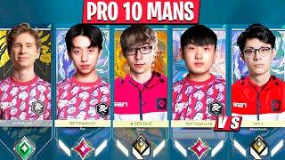 SEN TenZ PRX f0rsakeN Jinggg something Vs SEN Zekken DRX Foxy9 & More In PRO 10 Mans  VALORANT