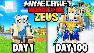 I Survived 100 Days as ZEUS in Minecraft.. Heres What Happened..
