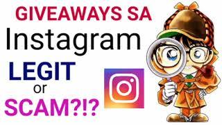 5 TIPS KUNG PAANO MALALAMAN KUNG LEGIT O SCAM ANG ISANG GIVEAWAY SA INSTAGRAM