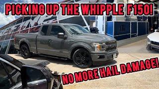 Hail Storm destroyed the 2018 Whipple F150 Picking it up from Refined Collisions after being fixed