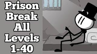 Prison Break Stickman Adventure All Levels 1-40 Gameplay Walkthrough