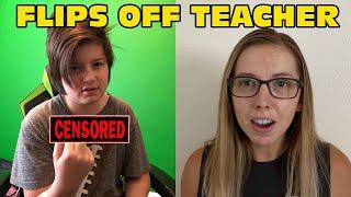 Kid Flips Off Teacher AGAIN In Zoom Trolls Online Class - Online School Trolling Zoom