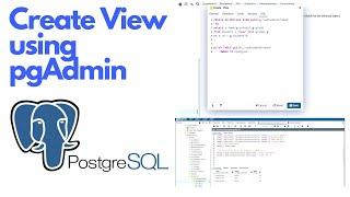 Create View in PostgreSQL using pgAdmin tool tutorial #ezettutorial #ezetideas