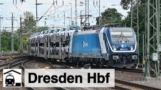 Bahnhofsbetrieb Dresden Hbf IC EC ICE-T + Regional- und Güterverkehr