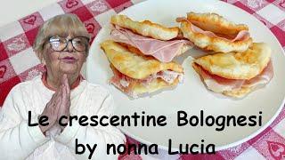 Ricetta delle crescentine raccontata da Nonna Lucia - gnocco fritto - ricetta facile senza strutto