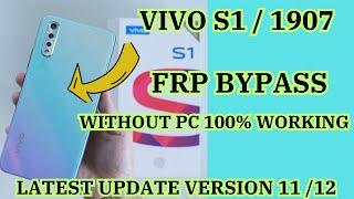 Vivo S1  1907 FRP BYPASS NEW UPDATE VERSION 11  12 #vivos1 #s1frp #vivos1frp