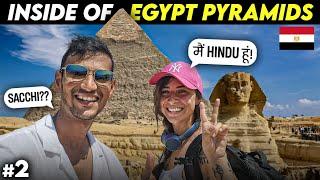 Inside The Great Pyramids of Egypt   Met an ITALIAN HINDU GIRL