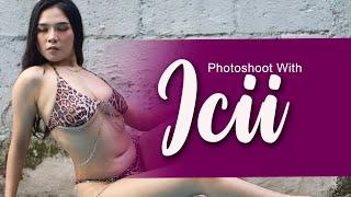 Photoshoot with ICII alias BLURAH  Model cantik yang gak ada obat