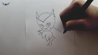 Pijamaskeliler Baykuş Kız Resmi Nasıl Çizilir - Çocuklar İçin