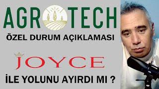 Agrotech - Joys Elektrikli Araç Şirketi İle Yolunu Ayırdı Mı ? Özel Durum Açıklaması