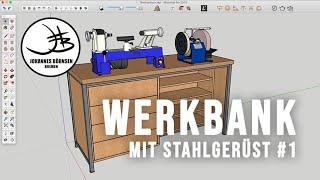 Metallteile in Sketchup zeichnen  Unterschrank für die Drechselbank #1