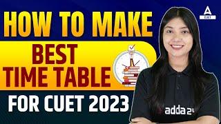 Best Timetable for CUET 2023 Exam Preparation   Time Management Tips  By Ayushi Maam