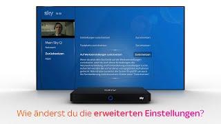 Sky Service Tutorial - Erweiterte Einstellungen