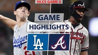 Los Angeles Dodgers vs. Atlanta Braves Highlights  NLCS Game 6 2021