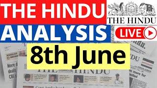 8th June 2023  The Hindu Newspaper Analysis  Live Current Affairs for UPSC IAS by Sahil Saini
