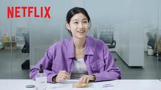 Squid Game Cast Tries the Dalgona Challenge  Netflix