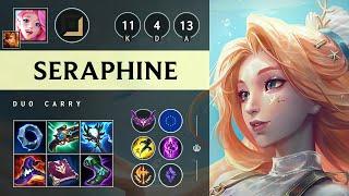 Seraphine Carry vs Ashe Godlike - EUW Master Patch 14.19