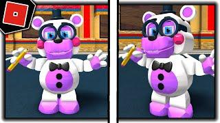 How to get LEGAL MASTER BADGE + HELPY MORPHSKIN in THE BEGINNING OF FAZBEAR ENT - Roblox