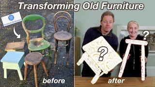 TRANSFORMING OLD FURNITURE from FACEBOOK MARKETPLACE  Furniture Flip #1  R Studios