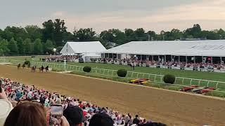 Stretch Run at the 2023 Preakness Stakes at Pimlico Race Course Baltimore MD