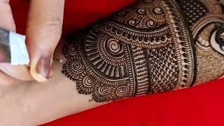 राजस्थानी ब्रायडल मेहंदी traditional dulhan mehndi full hand mehndi bridal mehbdi marwari henna