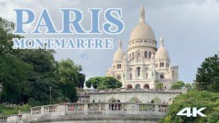 Paris France  Summer 2023 - Montmartre - 4K HDR Walking Tour