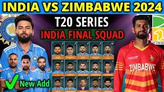 India Tour Of Zimbabwe  India vs Zimbabwe T20 Series 2024 Schedule & Team India Final Squad