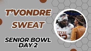 Texas DT TVondre Sweat - Senior Bowl - Day 2