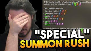 The Special Summon Rush is......DISAPPOINTING.  Raid Shadow Legends