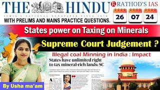 26-7-2024  The Hindu Analysis In English for UPSC  Daily current affairs  The Hindu