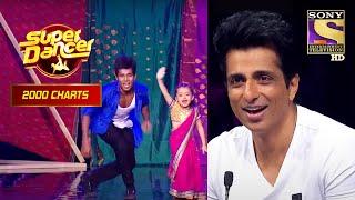 Saree Ke Fall पर इस Duo का Act देखकर Sonu Sood को आया मज़ा  Super Dancer  2000 Charts