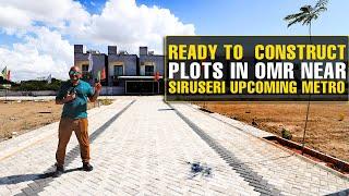 #1401 Ready to construct Plots near Siruseri Upcoming Metro  OMR