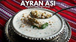 Easy and Refreshing Turkish Cold Yogurt Soup Ayran Aşı