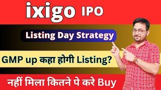 Ixigo IPO Listing Day कहा होगा List कितना मिलेगा Gain?  Ixigo IPO Hold or Sell?  Ixigo IPO GMP