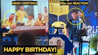 Humble MESSI surprises Dibu Martinez son birthday despite Messis own birthday too  Football News