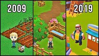 Evolution of FarmVille 2009-2019