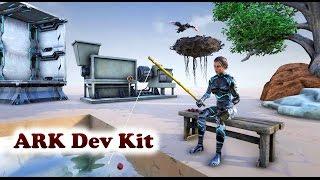 ARK Dev Kit  FISHING  DESERT BIOME  TEK TIER BUILDING  PLAY AS A DINO DLC  INDUSTRIAL GRINDER