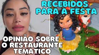 BRUNA DINIZ lindos recebidos para a festa o que achou do restaurante tematico?