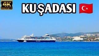 KUŞADASI AYDIN TÜRKİYE  WALKING TOUR  CASTLE KUŞADASI  4k UHD 60fps